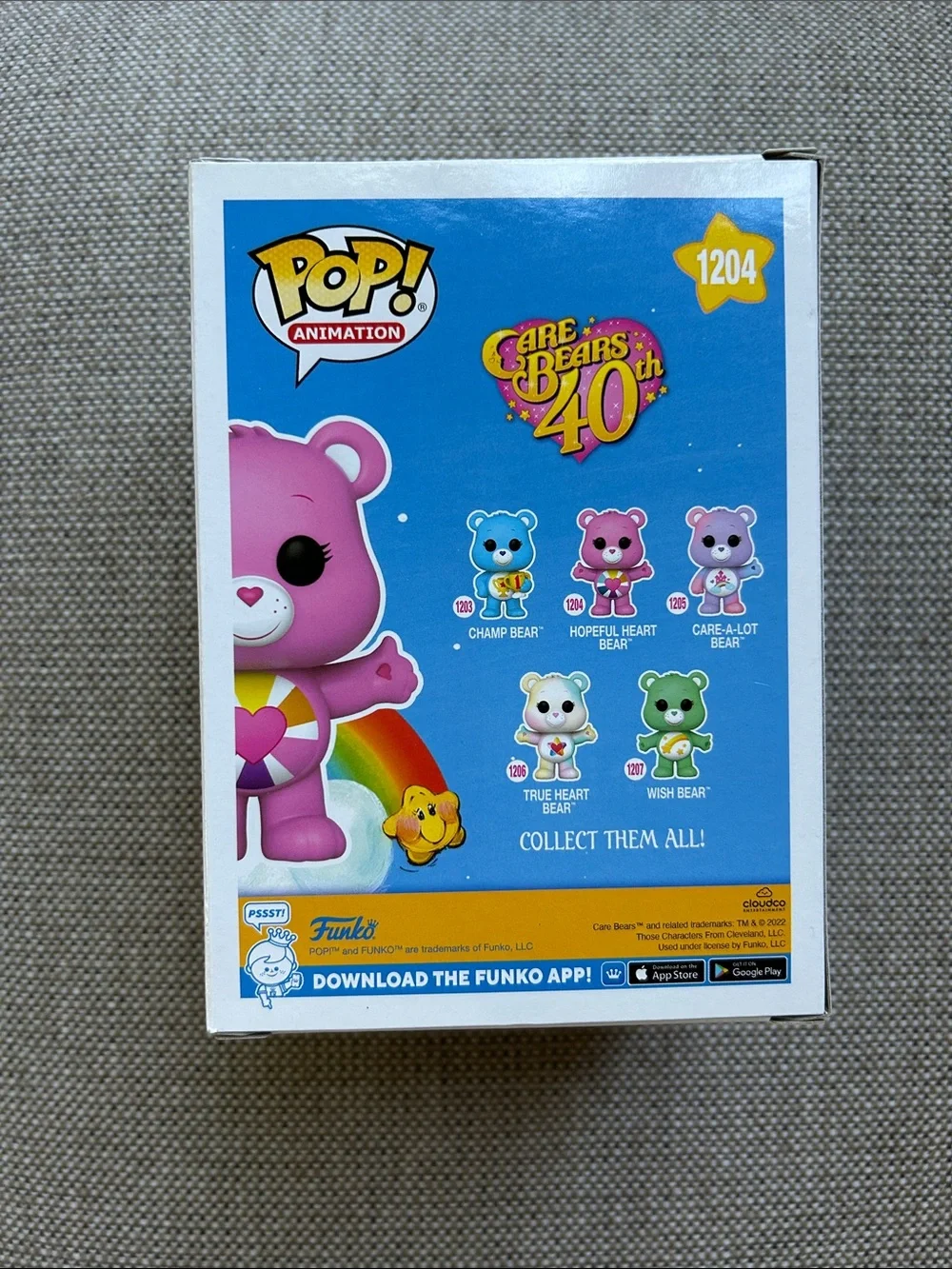 Funko POP! Animation Carebear Hopeful Heart Bear 1204